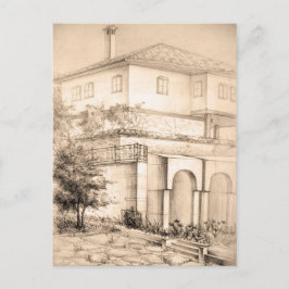 Architectuur Traditionele huistekenkunst Briefkaart