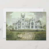 architectuur, uitnodiging van het Franse Chateau (Voorkant)