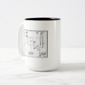 Architectuur: US Naval Air Station Tweekleurige Koffiemok (Voorkant links)