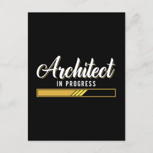 Architectuur van architecten die in uitvoering zij feestdagenkaart