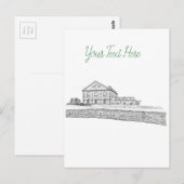 Architectuur van Belarus Orsha Briefkaart (Voorkant / Achterkant)