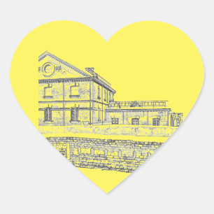 Architectuur van Belarus Orsha Hart Sticker