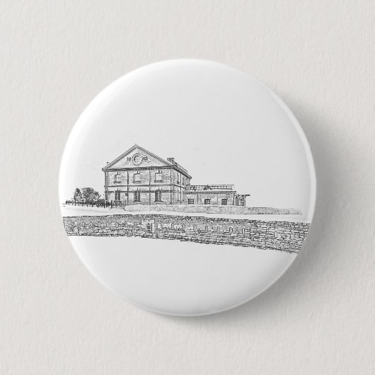 Architectuur van Belarus Orsha Ronde Button 5,7 Cm (Voorkant)