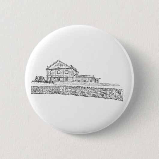 Architectuur van Belarus Orsha Ronde Button 5,7 Cm (Voorkant)