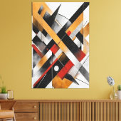Architectuur van Chaos Canvas Afdruk (Insitu (Woonkamer))