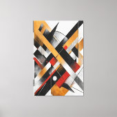 Architectuur van Chaos Canvas Afdruk (Voorkant)