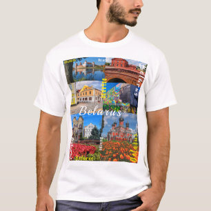 Architectuur van de Belarussische Minsk Grodno Pin T-shirt