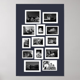 Architectuur van de Brest van de Belarussische Min Poster