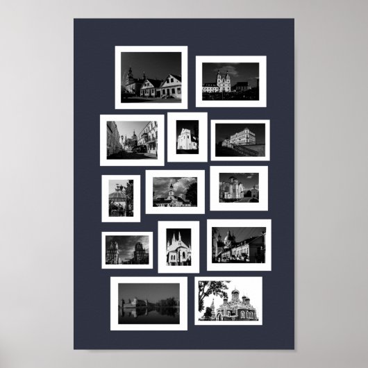 Architectuur van de Brest van de Belarussische Min Poster (Voorkant)