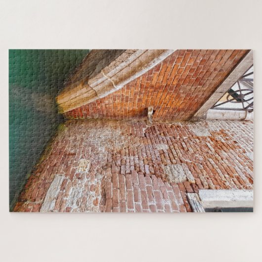 Architectuur van de Brick-muur van de Brug van het Legpuzzel (Horizontaal)