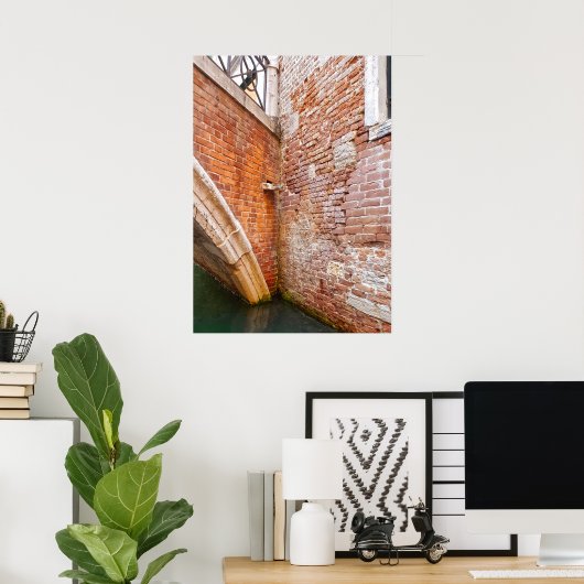 Architectuur van de Brick-muur van de Brug van het Poster (Thuiskantoor)