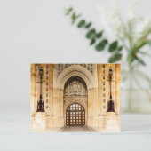 Architectuur van de deur van het Britse parlement Briefkaart (Staand voorkant)