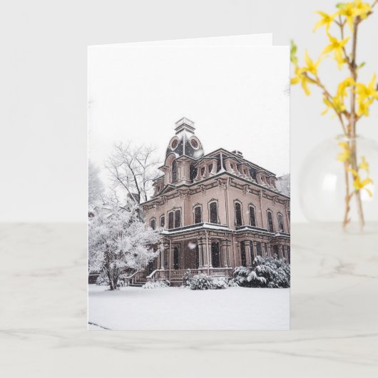 Architectuur van de North Carolina voor Kerstmis R Kaart (Gele Bloem)