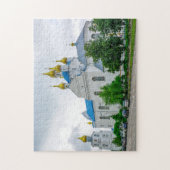 Architectuur van de Slonim Orthodoxe Kerk in Belar Legpuzzel (Verticaal)