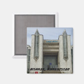 Architectuur van de Sovjet-Unie - Bisjkek, Kirgizi Magneet (Voorkant / Achterkant)