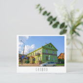 Architectuur van de stad Belarus Grodno Cityscape Briefkaart (Staand voorkant)