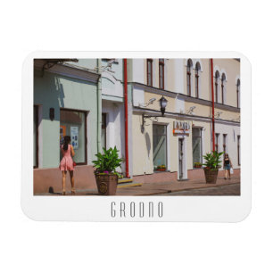 Architectuur van de stad Belarus Grodno Cityscape Magneet