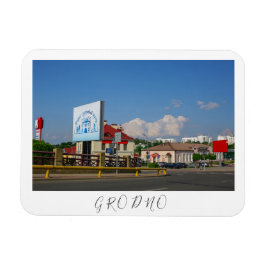 Architectuur van de stad Belarus Grodno Cityscape Magneet