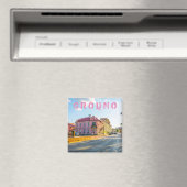 Architectuur van de stad Belarus Grodno Cityscape Magneet (Insitu (Vaatwasser))