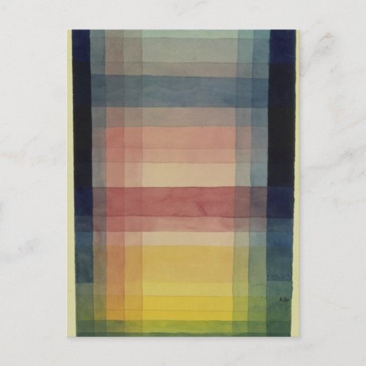 Architectuur van de vlakte door Paul Klee Briefkaart (Voorkant)