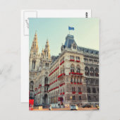 Architectuur van de Wien Town Hall Briefkaart (Voorkant / Achterkant)