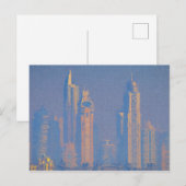 Architectuur van Dubai Art Briefkaart (Voorkant / Achterkant)