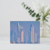 Architectuur van Dubai Kunst Briefkaart (Staand voorkant)