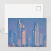 Architectuur van Dubai Kunst Briefkaart (Voorkant / Achterkant)
