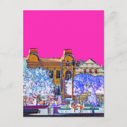 Architectuur van Grodno Belarus Briefkaart (Voorkant)