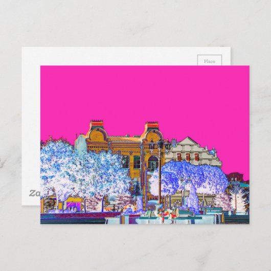 Architectuur van Grodno Belarus Briefkaart (Voorkant / Achterkant)