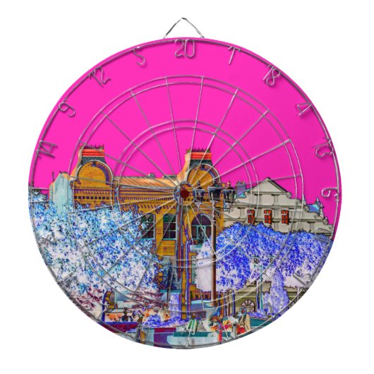 Architectuur van Grodno Belarus Dartbord (Voorkant)