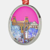 Architectuur van Grodno Belarus Metalen Ornament (Links)