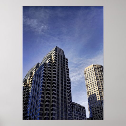 Architectuur van het centrum van Boston Poster (Voorkant)