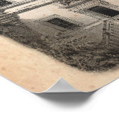 Architectuur van het Franse landdecor Chateau Art  Poster (Hoek)