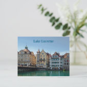 Architectuur van het meer van Luzern Briefkaart (Staand voorkant)