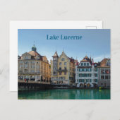 Architectuur van het meer van Luzern Briefkaart (Voorkant / Achterkant)