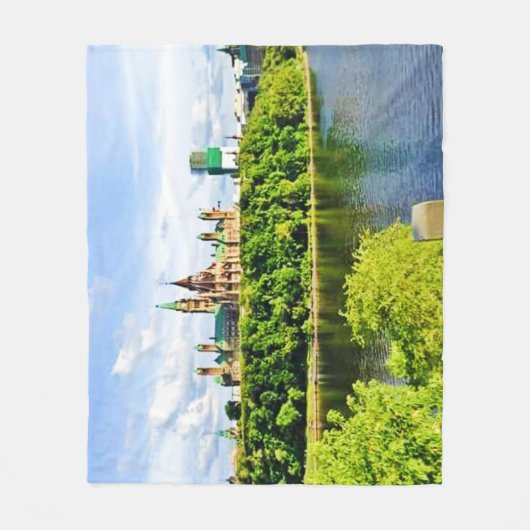 Architectuur van het parlement Hill Ottawa. Bestel Fleece Deken (Voorkant)