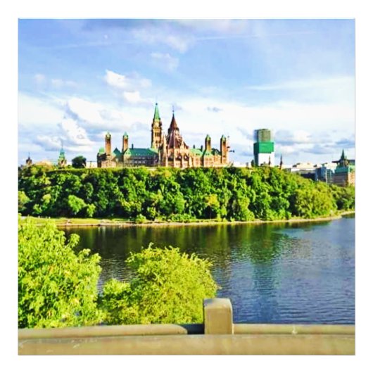 Architectuur van het parlement Hill Ottawa. Bestel Foto Afdruk (Voorkant)