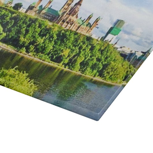 Architectuur van het parlement Hill Ottawa. Bestel Snijplank (Hoek)