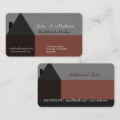 Architectuur van het professionele huis Real Estat Visitekaartje (Voorkant / Achterkant)