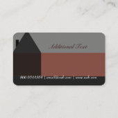 Architectuur van het professionele huis Real Estat Visitekaartje (Achterkant)