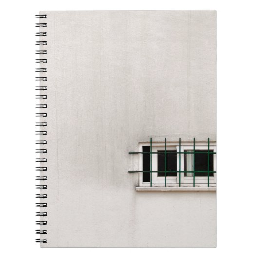 Architectuur van het venster van de bouw oud notitieboek (Voorkant)