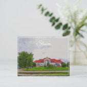 Architectuur van het Wit-Russische treinstation Sl Briefkaart (Staand voorkant)