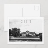 Architectuur van het Wit-Russische treinstation Sl Briefkaart (Voorkant / Achterkant)