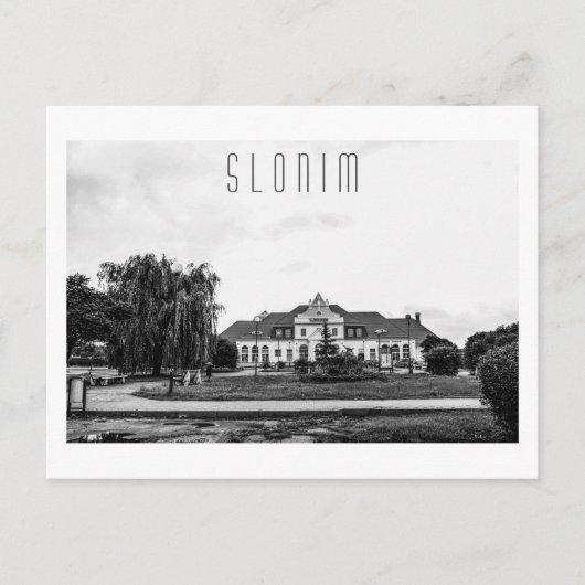 Architectuur van het Wit-Russische treinstation Sl Briefkaart (Voorkant)
