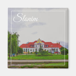 Architectuur van het Wit-Russische treinstation Sl Magneet