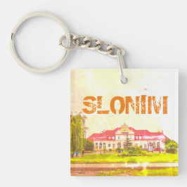 Architectuur van het Wit-Russische treinstation Sl Sleutelhanger