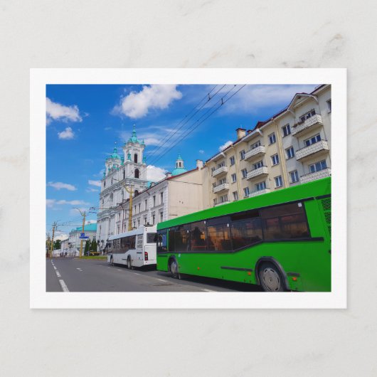 Architectuur van het Wit-Russische Uitzicht Citysc Briefkaart (Voorkant)