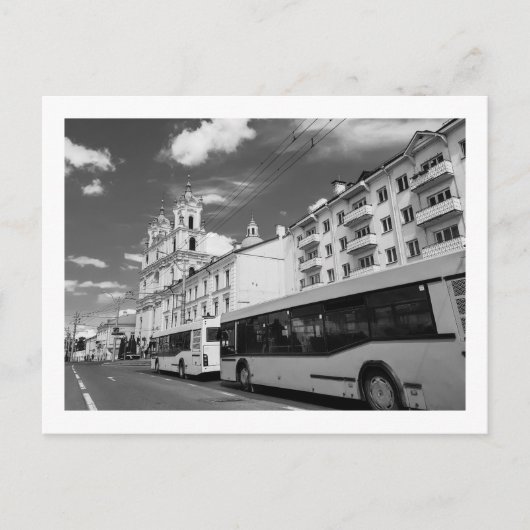 Architectuur van het Wit-Russische Uitzicht Citysc Briefkaart (Voorkant)