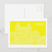 Architectuur van het Wit-Russische Uitzicht Citysc Briefkaart (Voorkant / Achterkant)